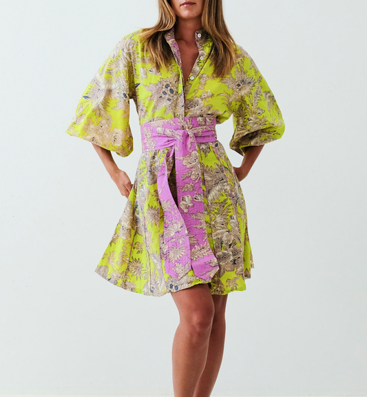 Luminous Botanica Panel Dress