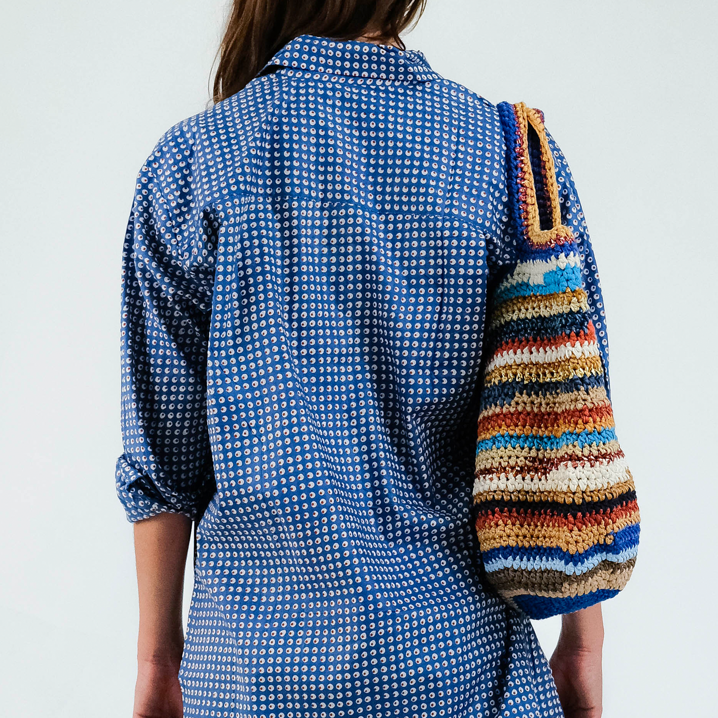 Nadia Dafri Tote Blue Sand