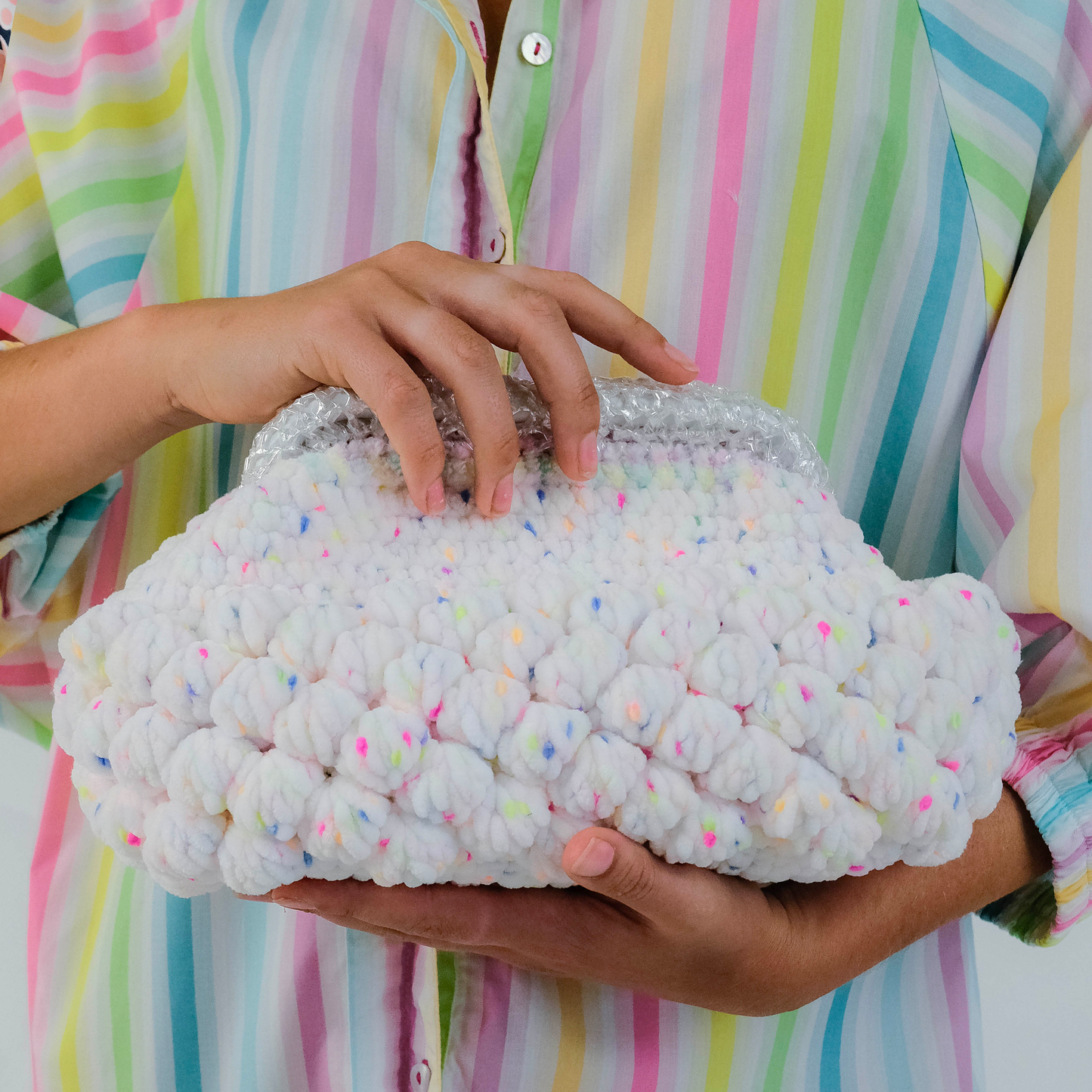 Nadia Dafri Pom Pom Bright White