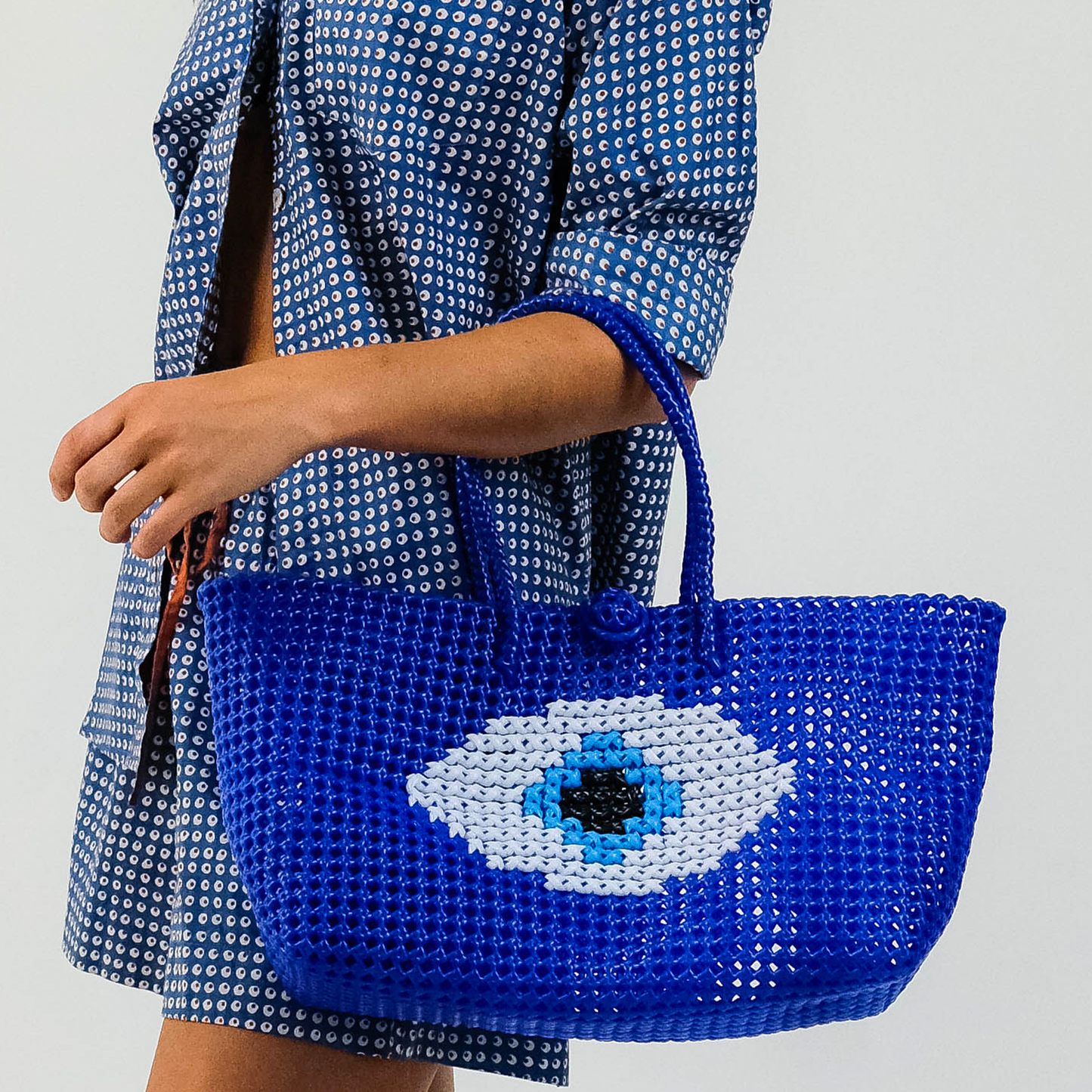 EVIL EYE Recycled Knot Tote - SML