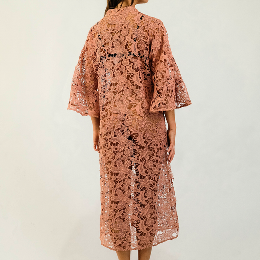 Rose Lace Kaftan