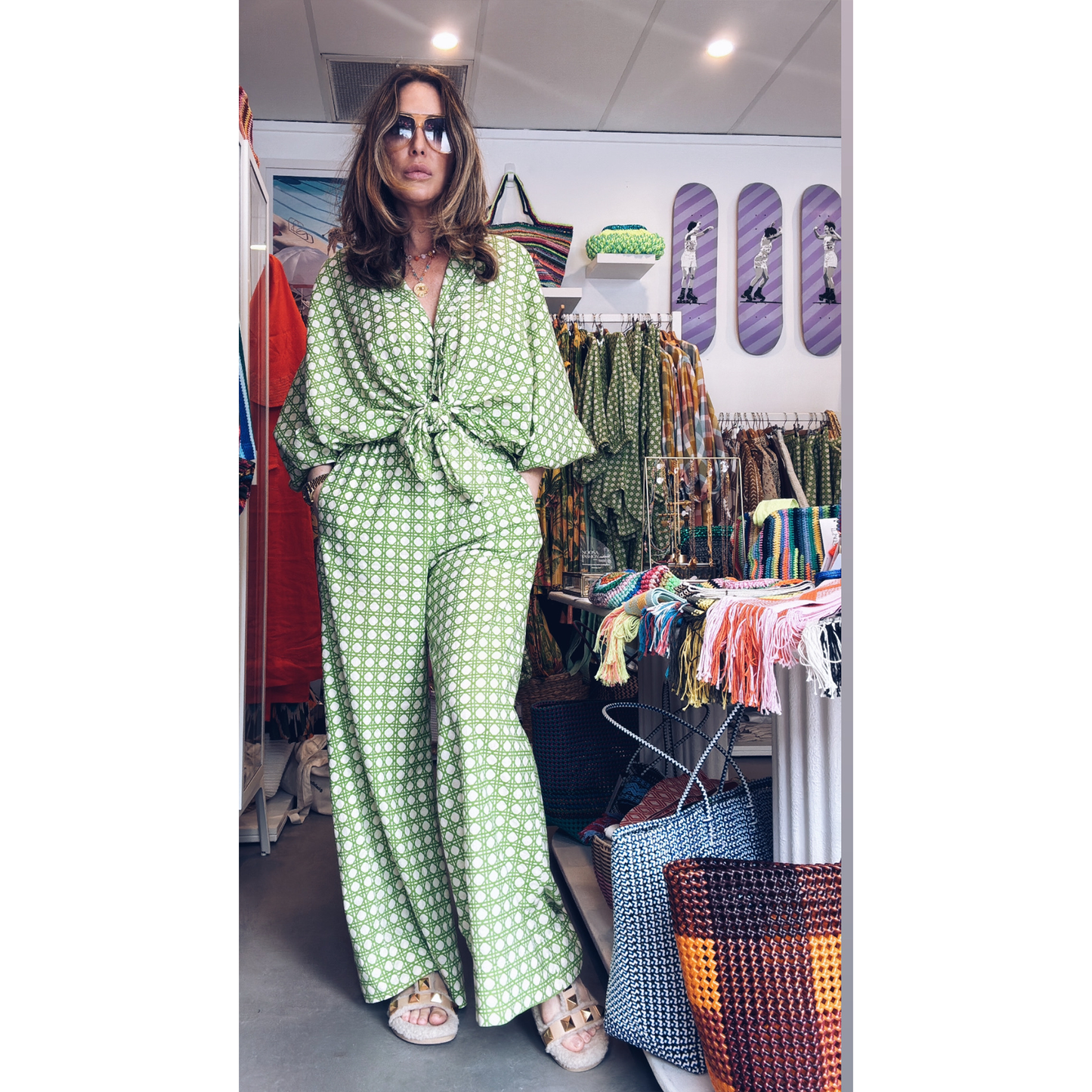 Bohemian Rattan Wide Pant