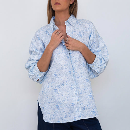 Butterfly Sleeve Shirt - Rococo — IT'S A FAD. Shirts & Tops from Noosa, Australia