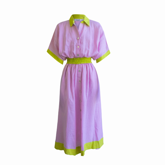 Dolman Long Linen Dress
