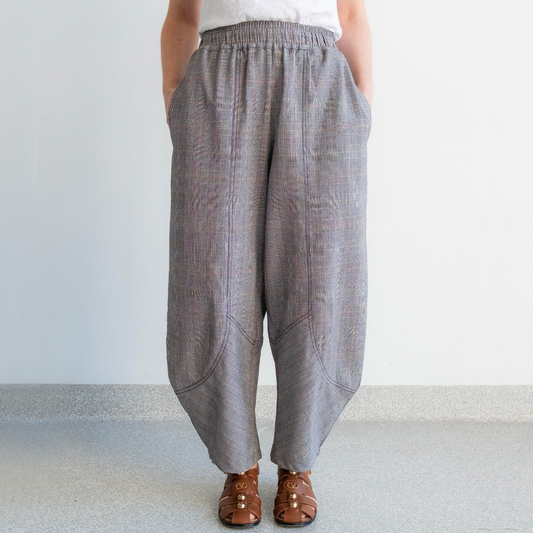 Paris Check Barrel Pant
