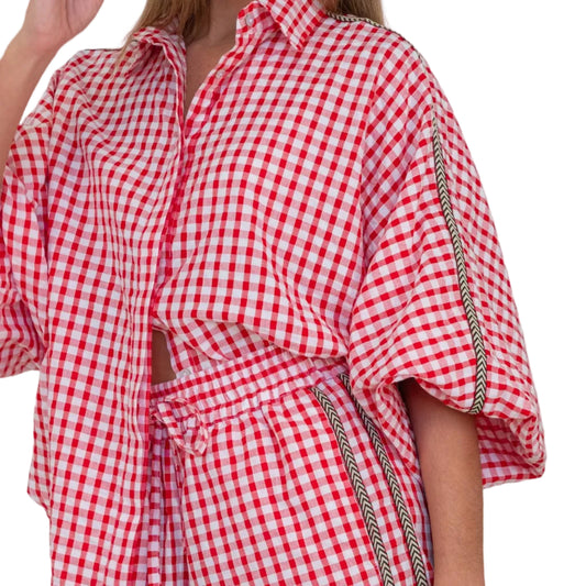 Cherry Check Butterfly Shirt