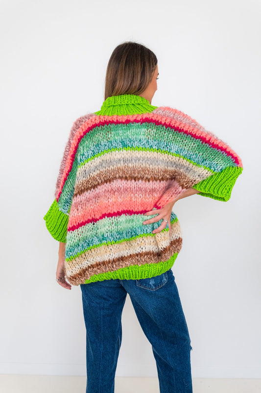 Nadia Dafri Cardi AW03- Verde 3/4 sleeve