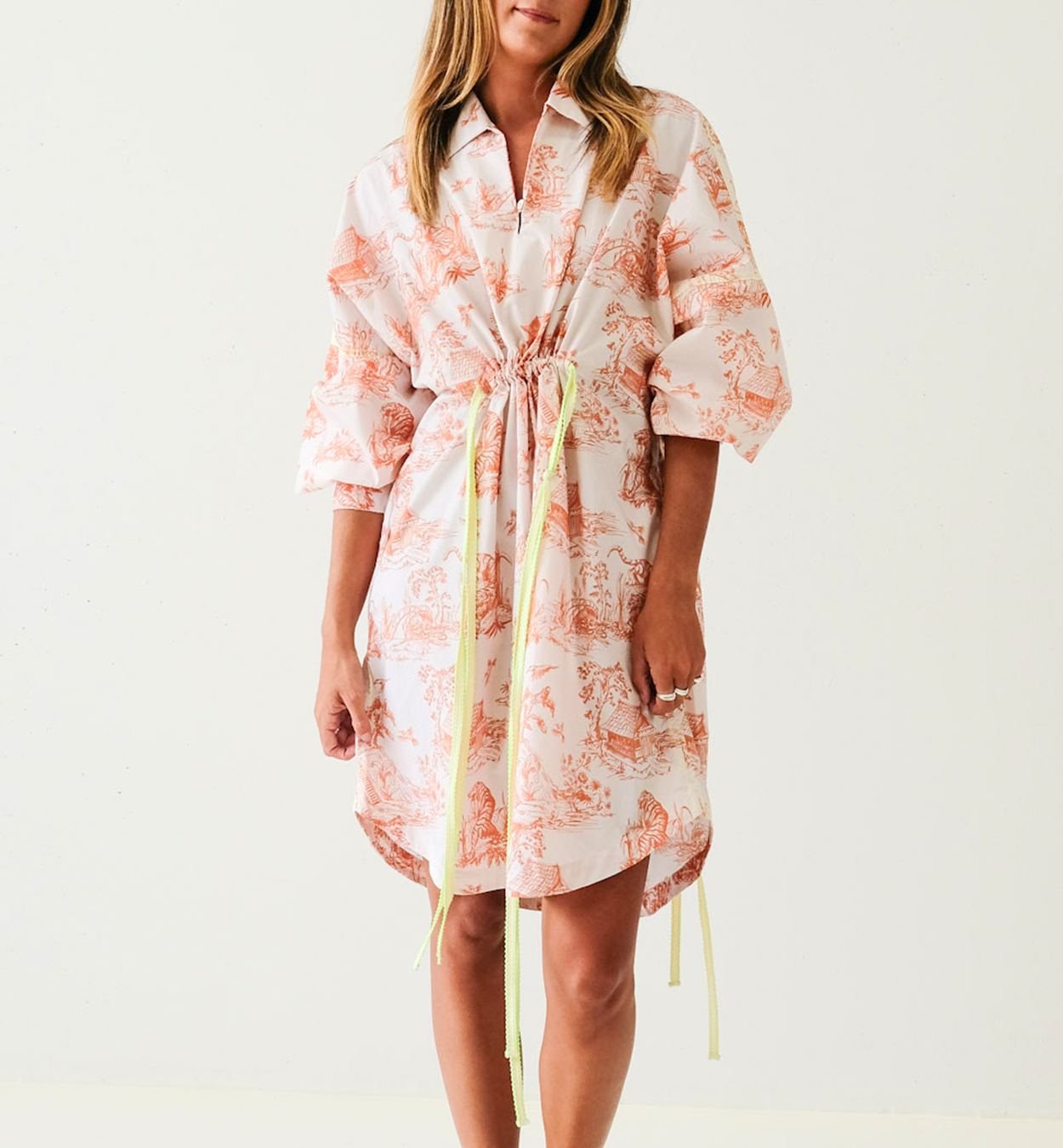 Orange Toile Chinoiserie