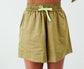 Olive Zagreb Neon Blanket Stitch Shorts