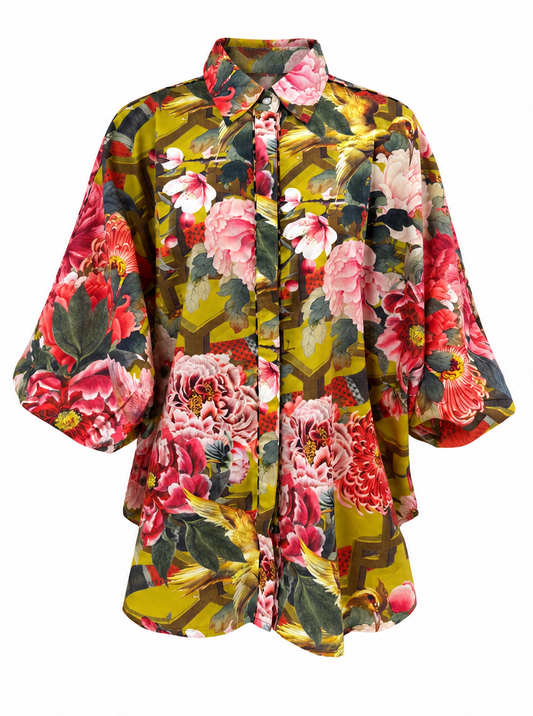 Ophelia Chartreuse Butterfly Shirt