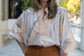 Marbled Butterfly Shirt in Peach