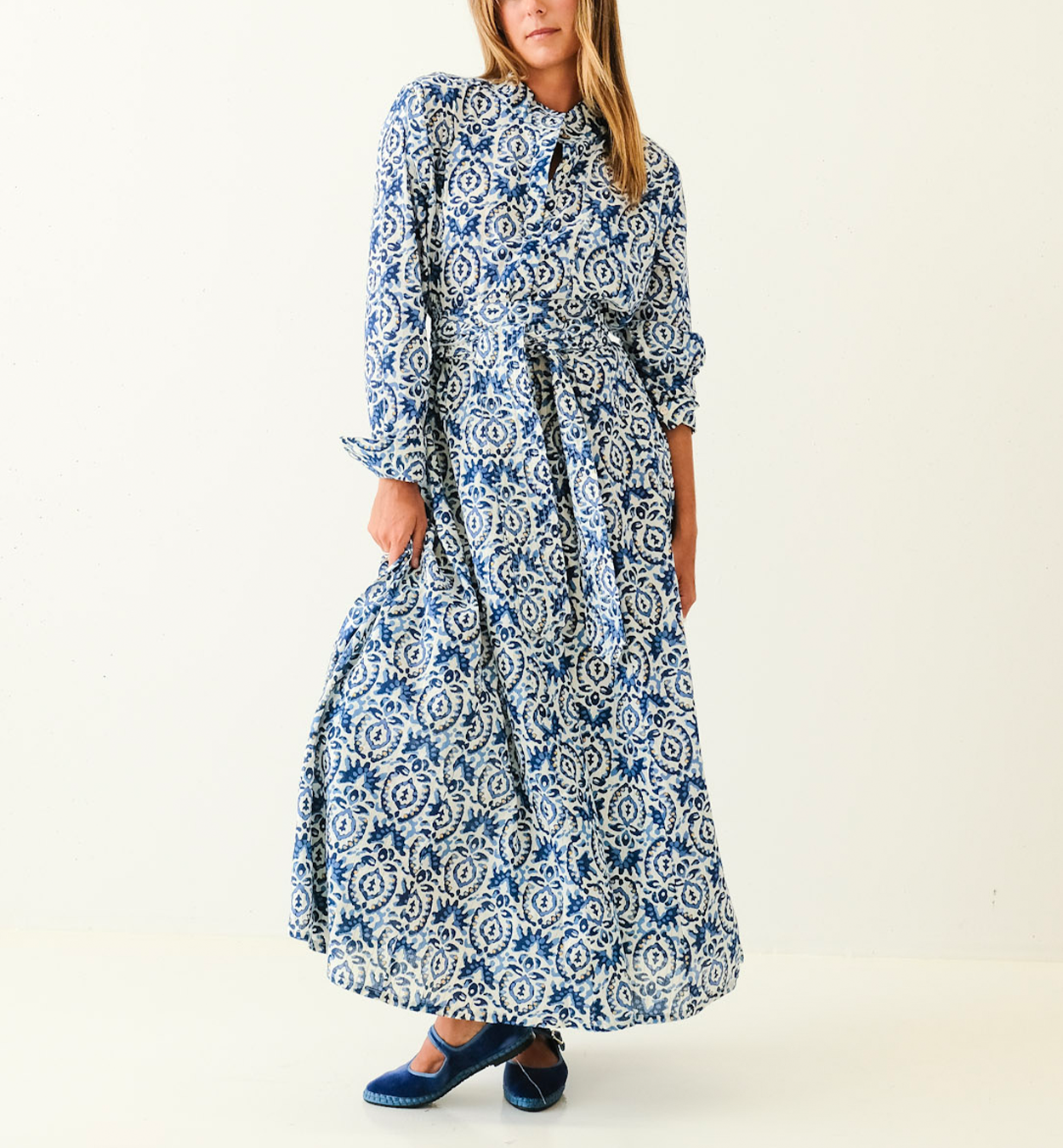 Batik Long Panel Dress