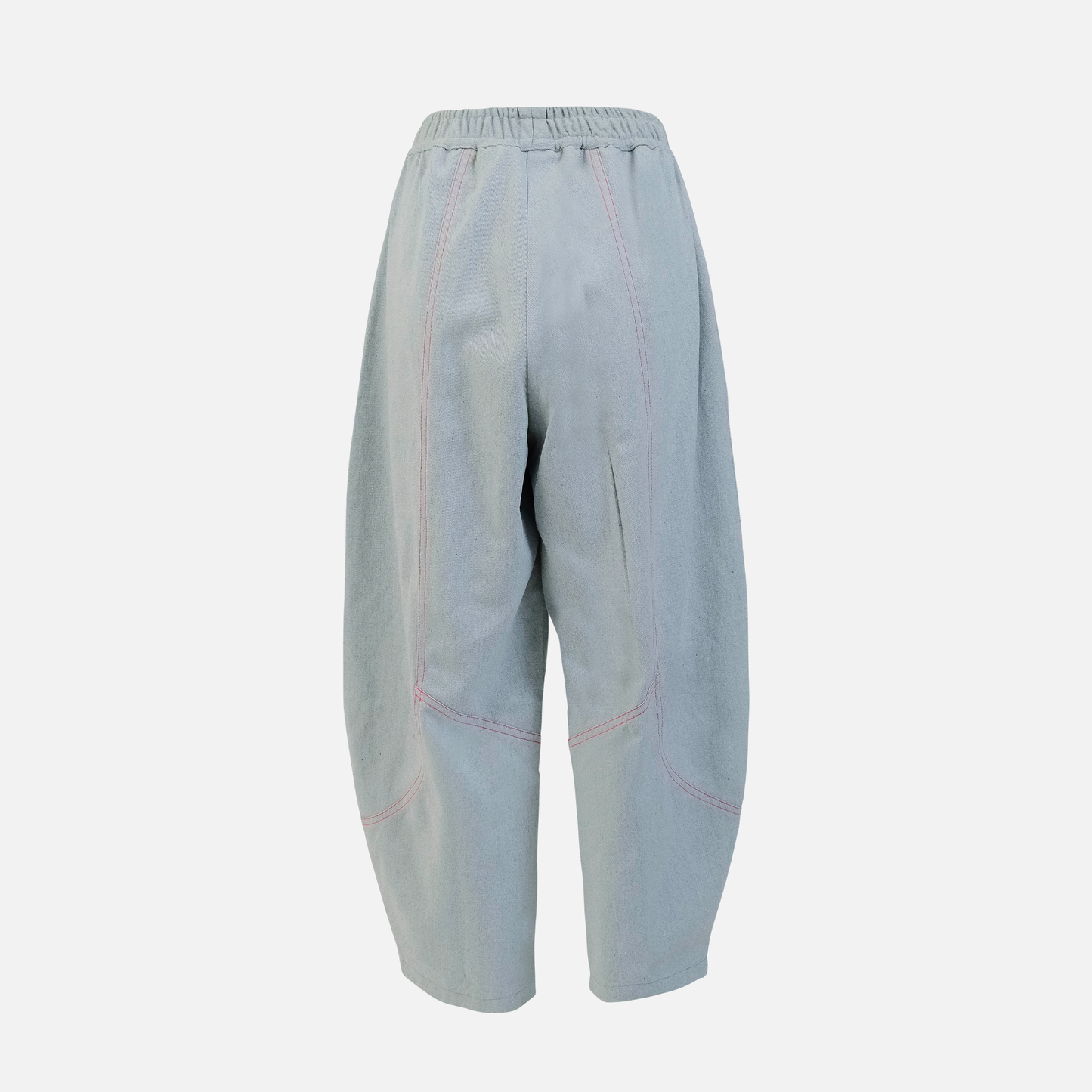 Light Denim Wash Barrel Pant