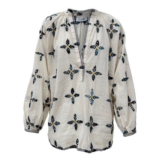 Romance Blue Prairie Top