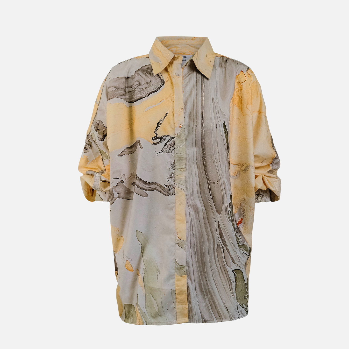 Marbled Butterfly Shirt in Peach