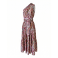 Ruby Red Paisley One Shoulder Dress