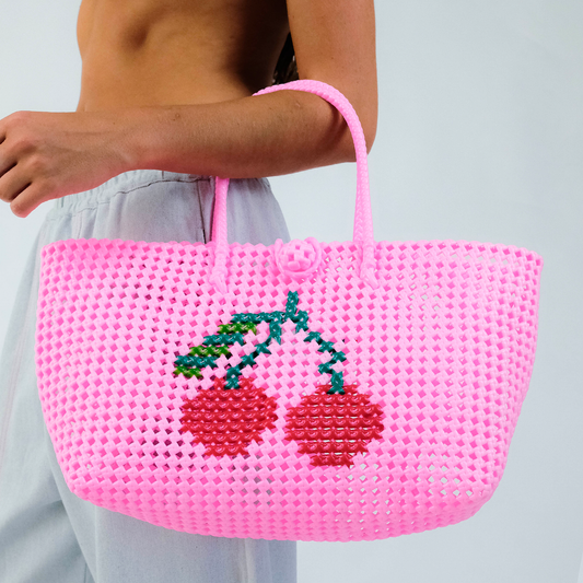 CHERRY Recycled Plastic Tote - SML