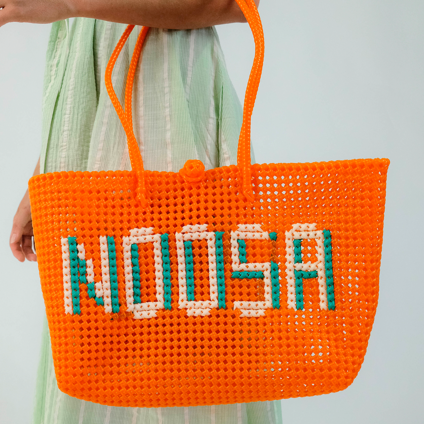 NOOSA Orange Recycled Plastic Tote - LGE