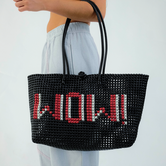 Wow! Recycled Plastic Knot Tote - LGE