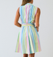 Rainbow Girlfriend Short Sleeveless Panel Dress
