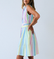 Rainbow Girlfriend Short Sleeveless Panel Dress