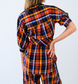 Saffron Check Wide Leg Pant- FINAL SALE