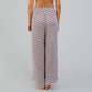 Art Deco Pastel Modal Resort Wide Leg Pant
