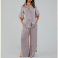 Art Deco Pastel Modal Resort Wide Leg Pant