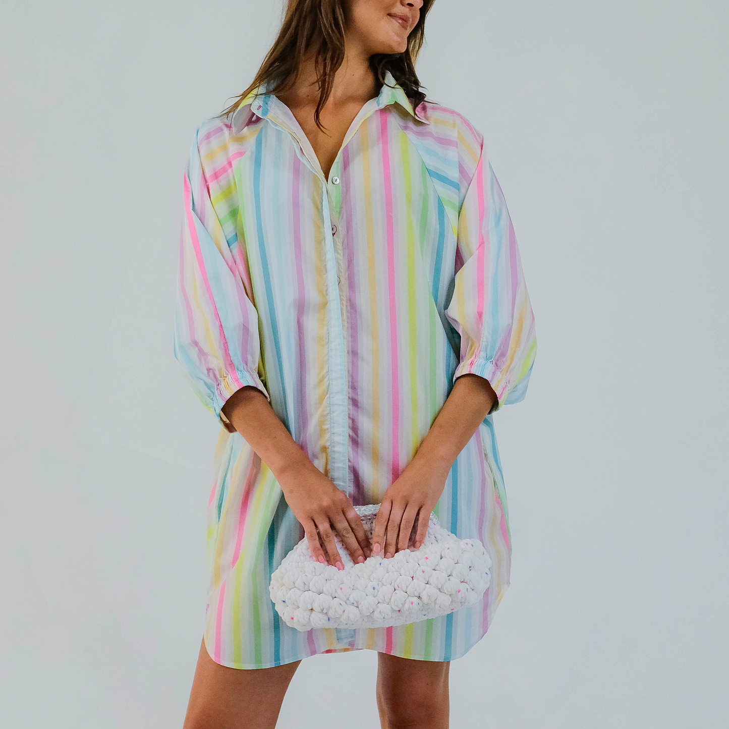Rainbow Girlfriend Butterfly Shirt Dress
