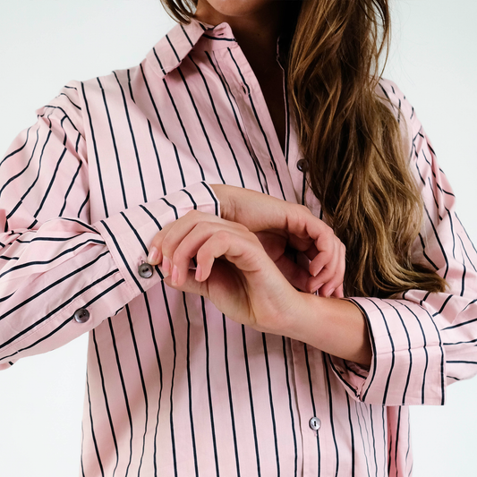 Capri Oversized Shirt with French Cuff- FINAL SALE