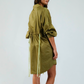 Zagreb Olive Short Dress