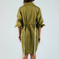 Zagreb Olive Short Dress