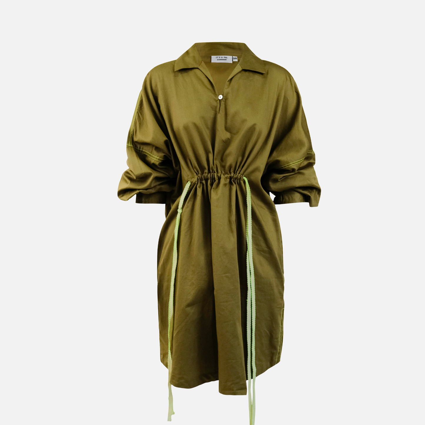 Zagreb Olive Short Dress