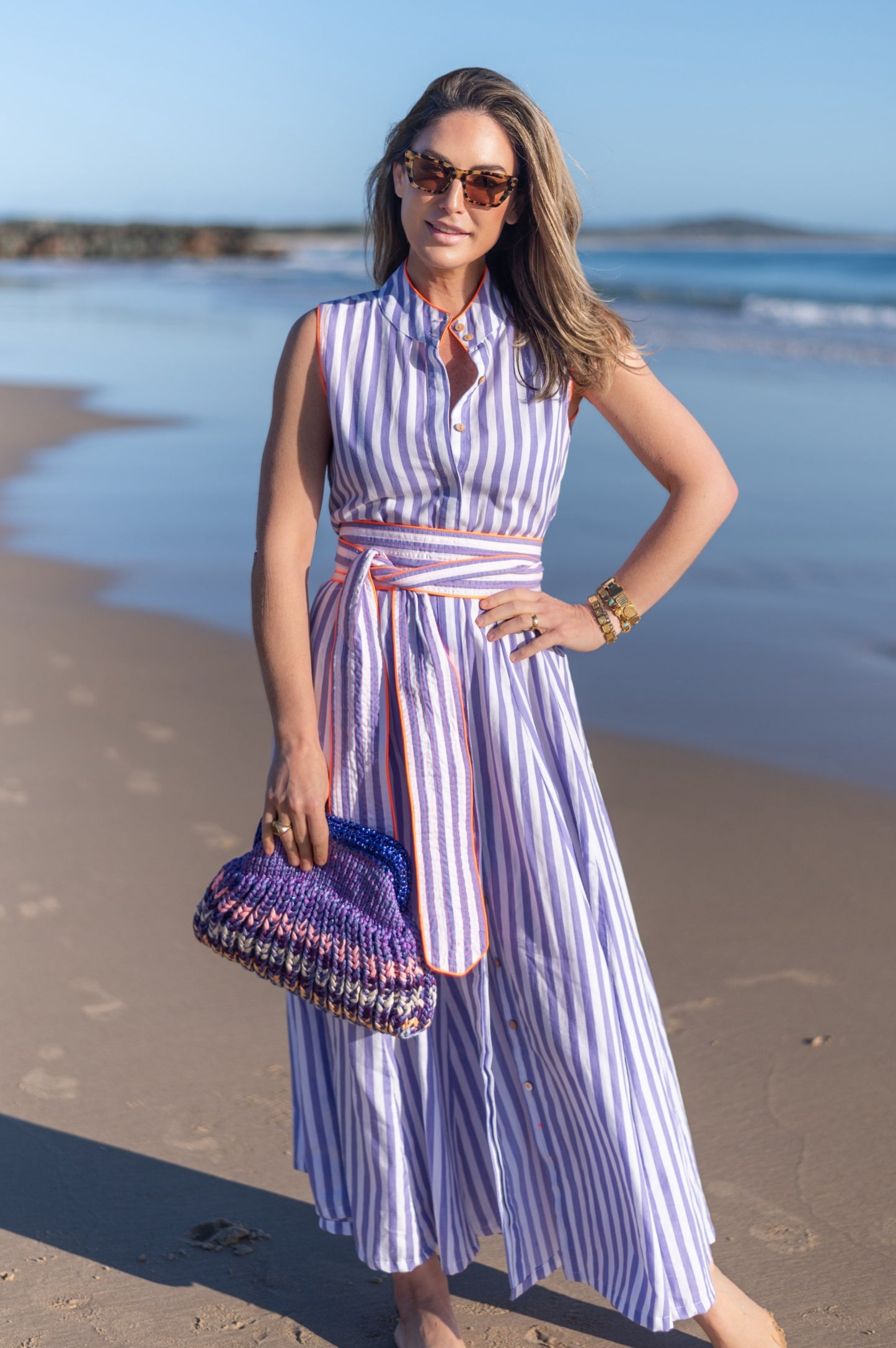 Algarve Sleeveless Panel Dress
