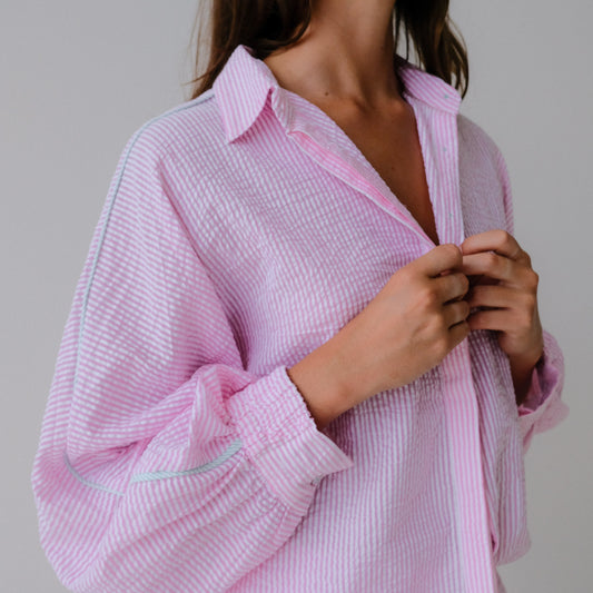 Pink and Mint Delight Butterly shirt