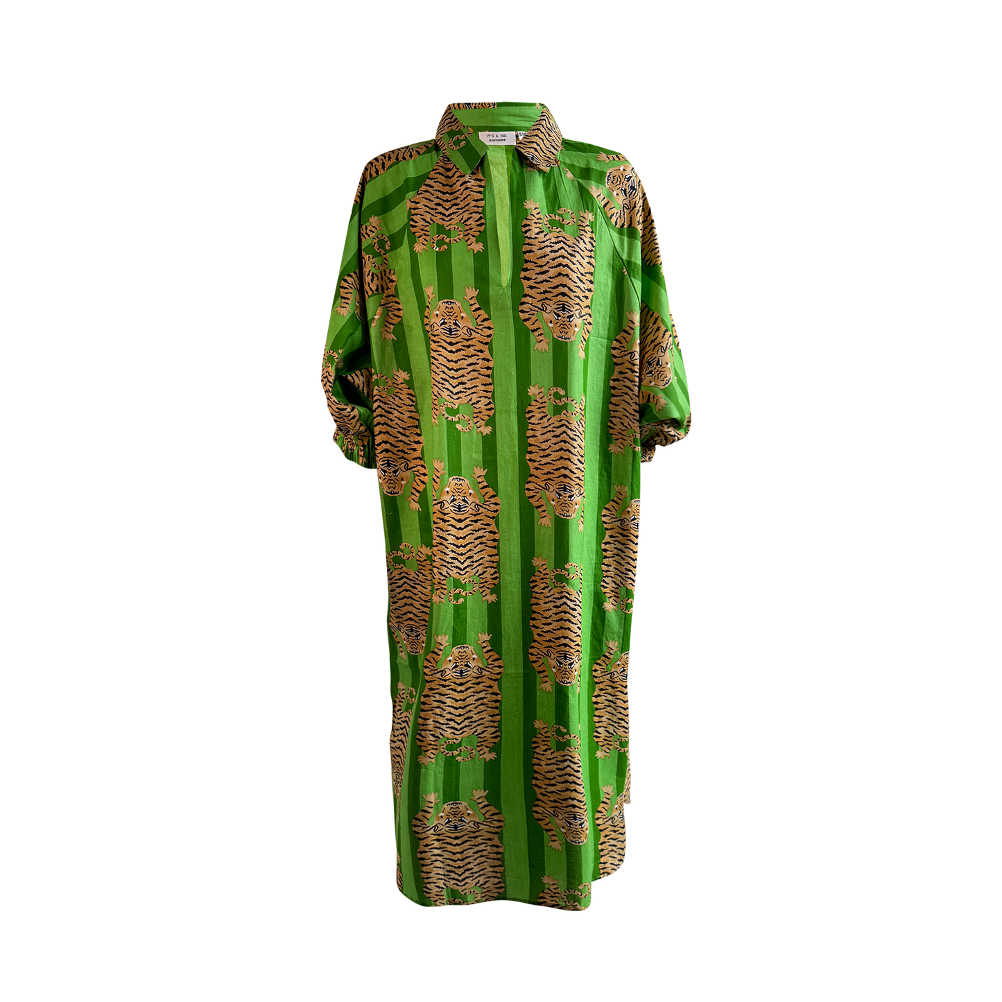 Green Tibetan Tiger Dress