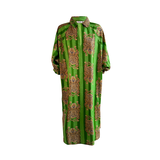 Green Tibetan Tiger Dress