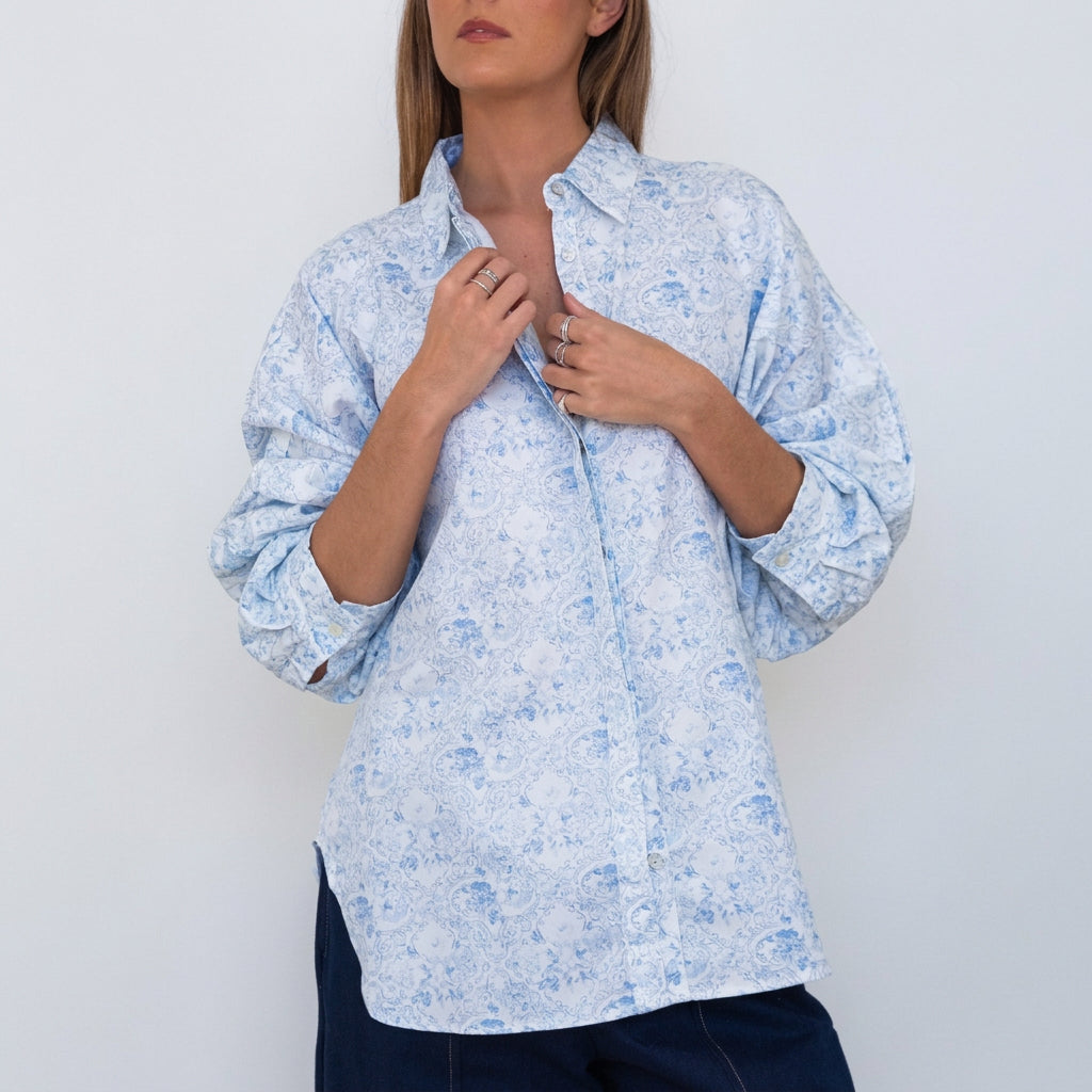 Butterfly Sleeve Shirt - Rococo — IT'S A FAD. Shirts & Tops from Noosa, Australia
