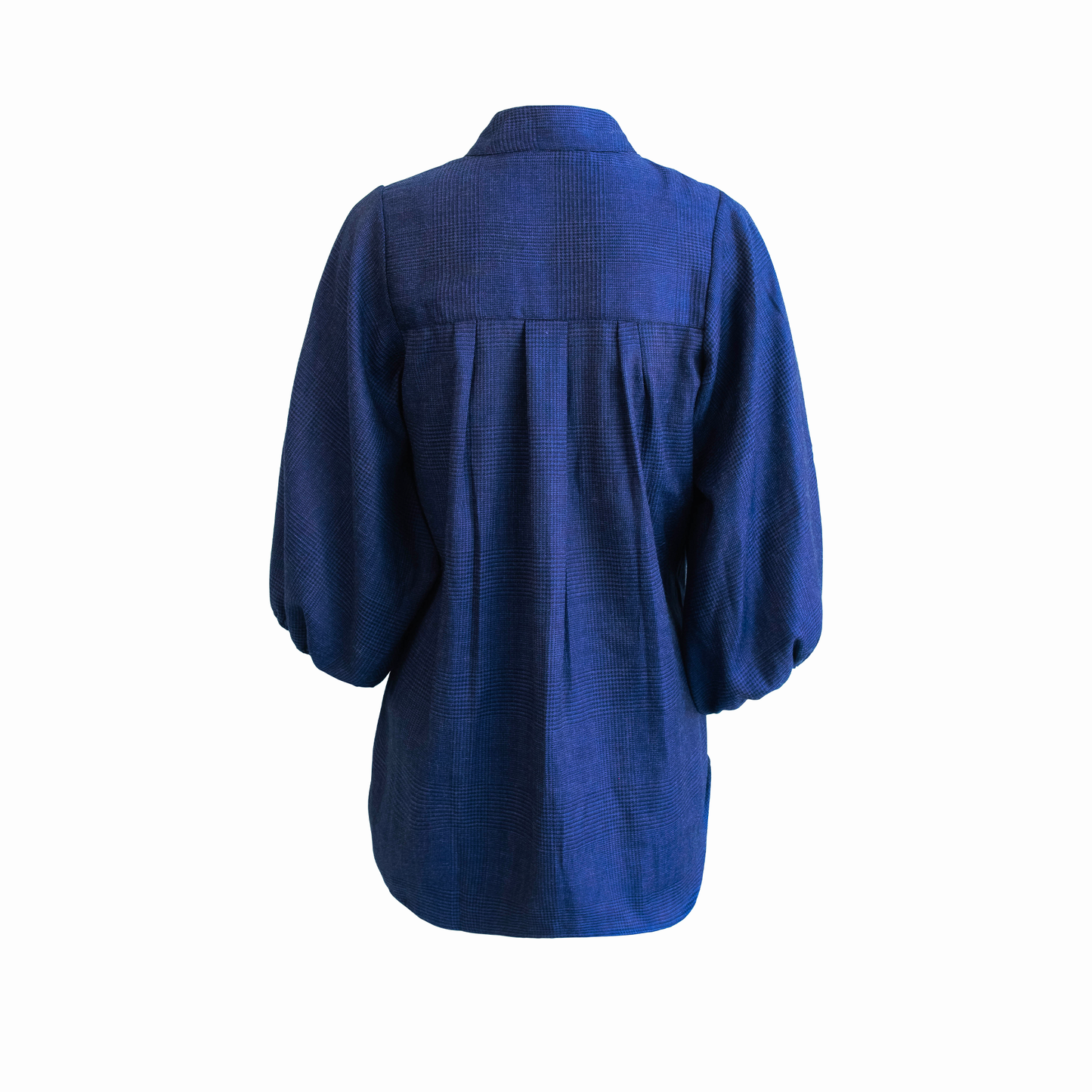 London Prince of Wales Balloon Sleeve Belted Top