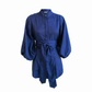London Prince of Wales Balloon Sleeve Belted Top
