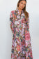 Ophelia Pink Drop Waist dress with slim tie belt — IT'S A FAD. Dress from Noosa, Australia