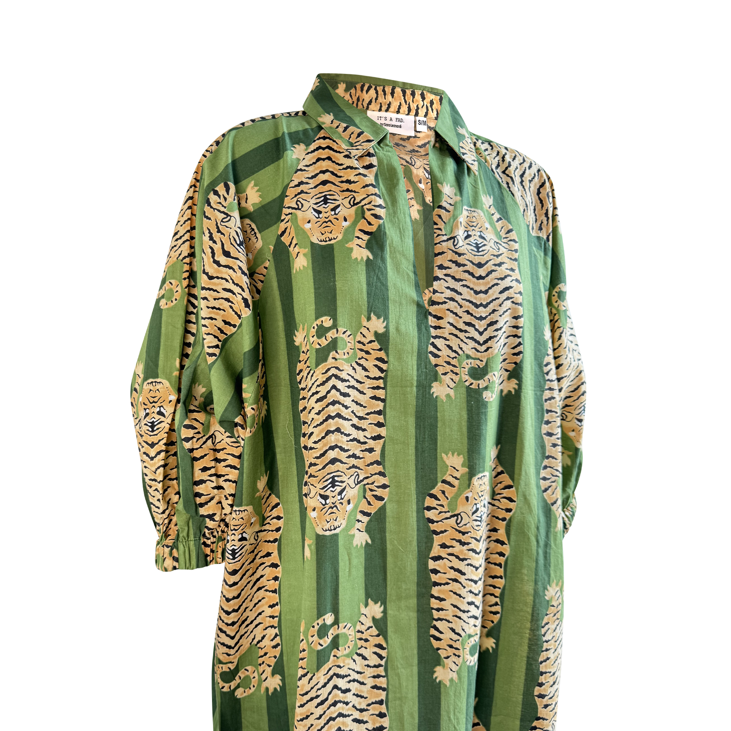 Olive Green Tibetan Tiger Dress