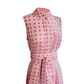 Palm Beach Pink Rattan Print Sleeveless Panel Dress