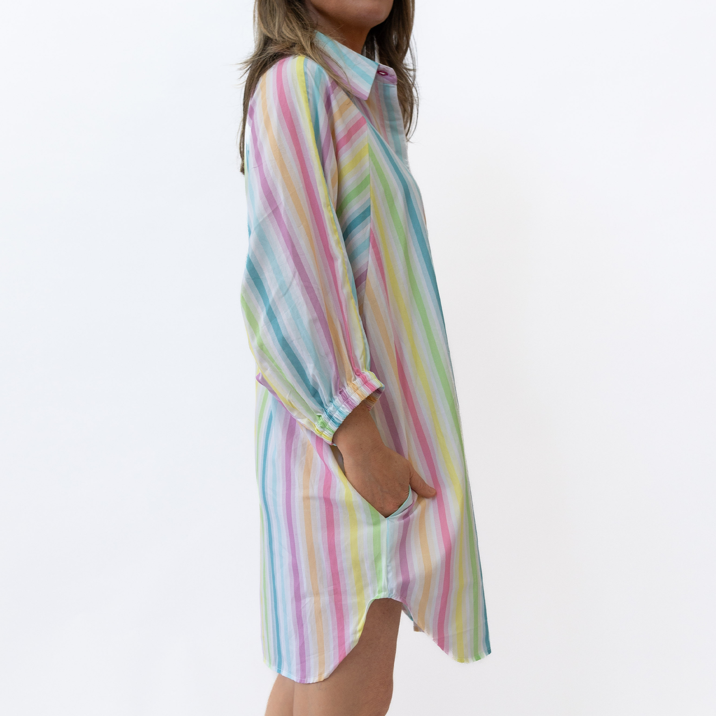 Rainbow Girlfriend Butterfly Shirt Dress