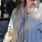Marbled Butterfly Shirt in Pink