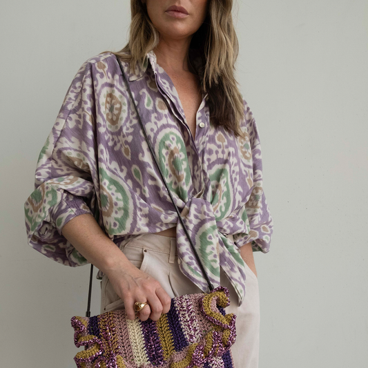 Uzby Ikat Butterfly Shirt