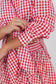 Cherry Check Collection Tie Top