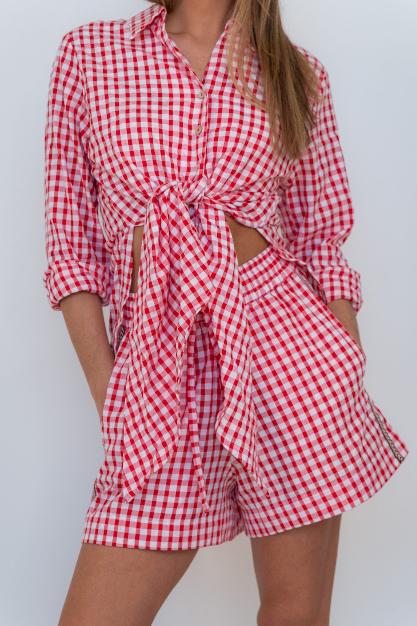 Cherry Check Short