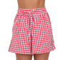 Cherry Check Short