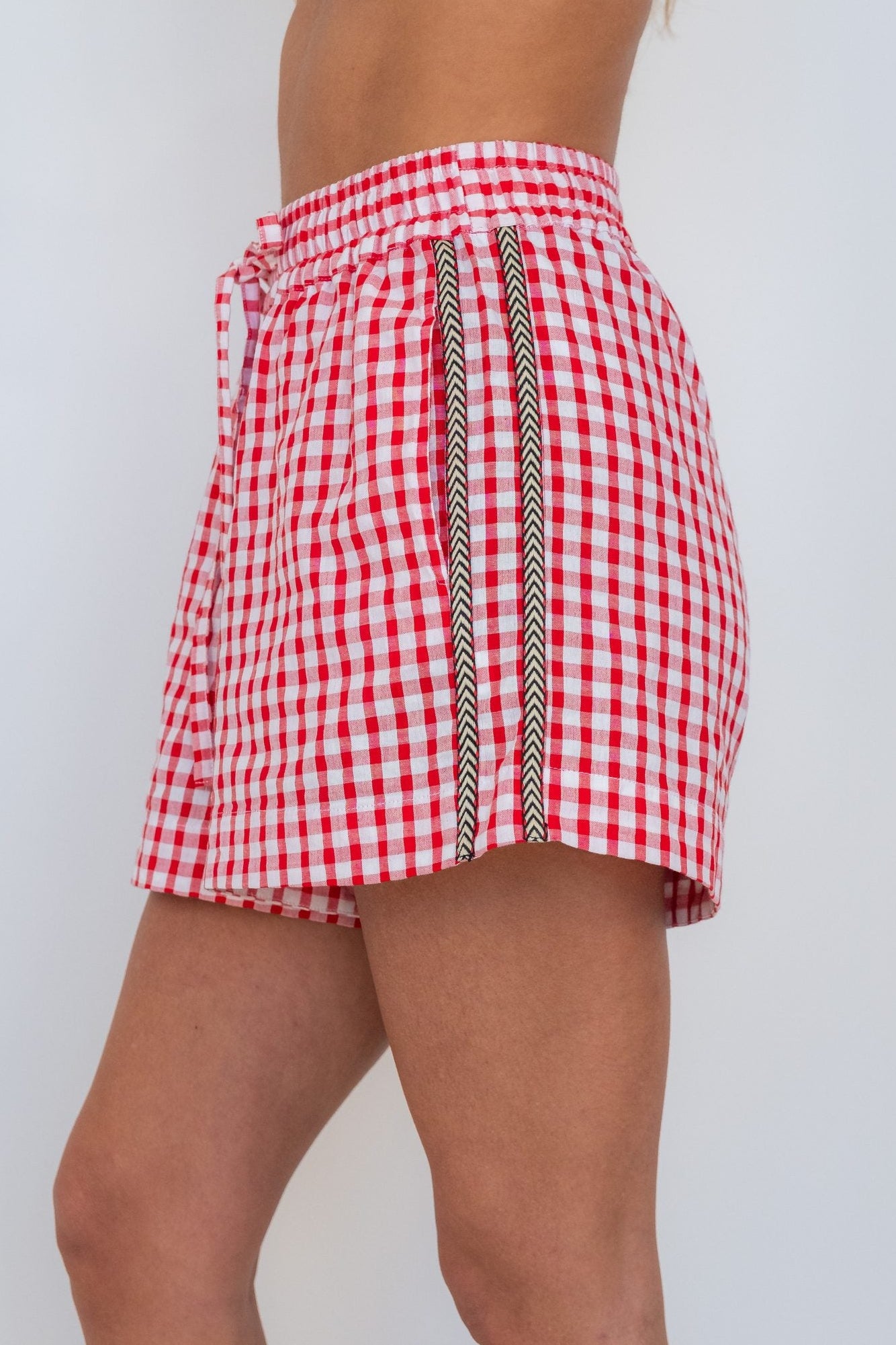 Cherry Check Short